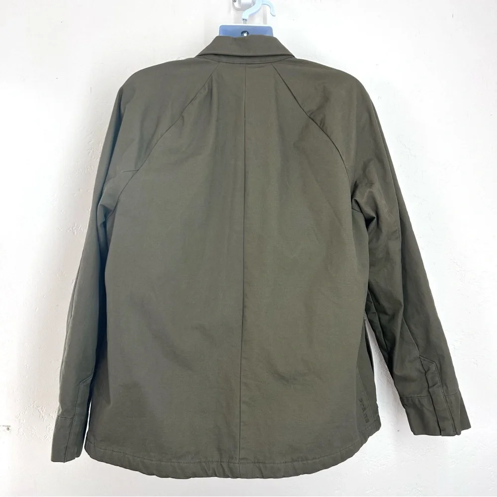 Prana Upper Dash Shirt Jacket Mens L Slate Green Flannel Lined Chore Coat NWOT - Picture 10 of 16